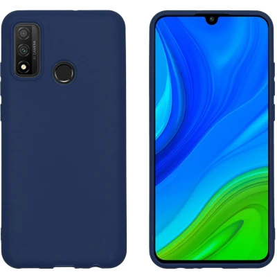 Afbeelding van iMoshion Hoesje Geschikt voor Huawei P Smart (2020) Siliconen Color Backcover Donkerblauw