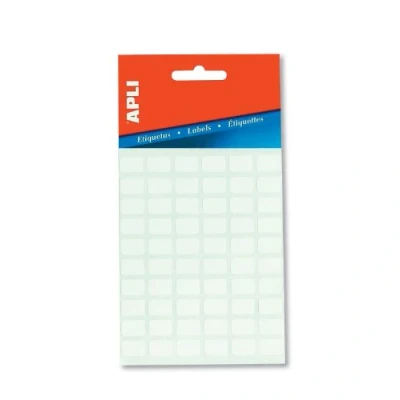 Afbeelding van Apli witte etiketten ft 13 x 40 mm (b h), 84 stuks, 14 per blad (2672)