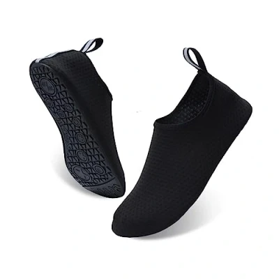 Afbeelding van Waterschoenen voor dames en heren, licht, ademend, sneldrogend, zwart.