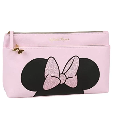 Afbeelding van Minnie Mouse Disney Roze toilettasje met rits 33x19x5 cm