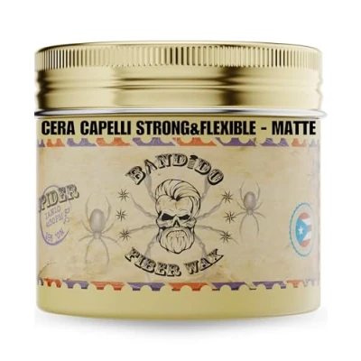 Image de BANDIDO Fiber Wax Cire pour Cheveux homme effet mat parfum masculin modélisante tenue légère fibre volume et texture naturelle 125 ml
