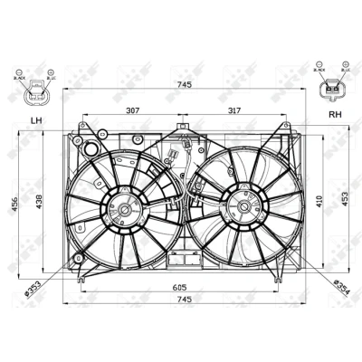 Image de Ventilateur de refroidissement moteur nrf 47581