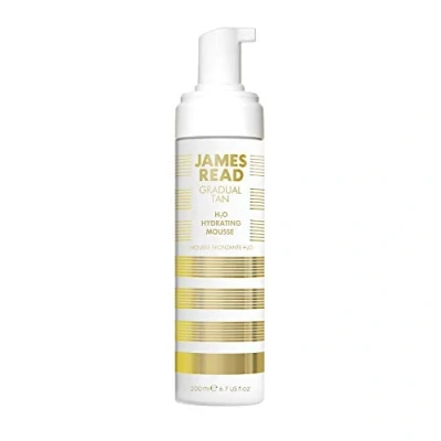 Afbeelding van James Read Tan H2O vochtbruiningsschuim, 200 ml, natuurlijke glans, verjongend en hydraterend, met vruchtenwater, voedingsstoffen vitaminen, duurzame resultaten voor alle huidtypes