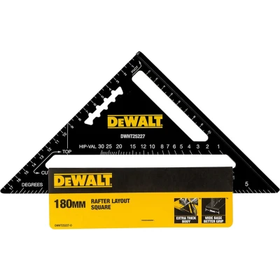 Afbeelding van DeWalt Accessoires DWHT25227 0 Bouwdriehoek Speed Square 180 mm Metrisch