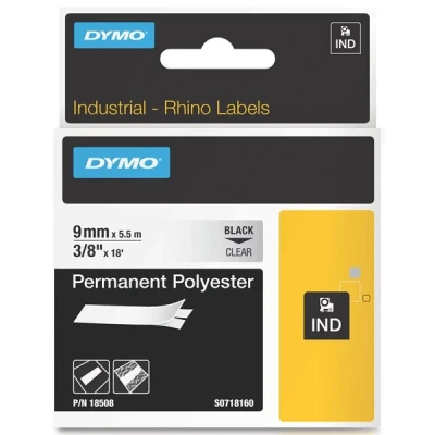 Image de Rubanétiquette Industrielle Rhino en polyester Auto adhésive Dymo