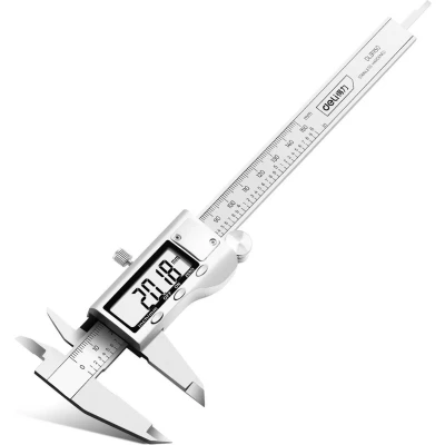 Afbeelding van Deli Vernier Schuifmaat 150mm [Gereedschap Tools EDL91150] (Zilver)