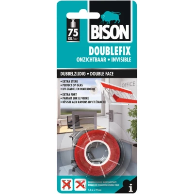 Afbeelding van Bison Doublefix Onzichtbaar 1.5m