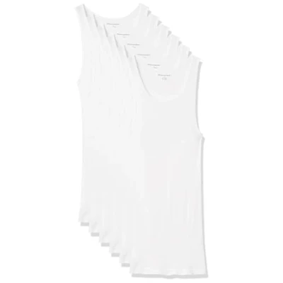 Image de Amazon Essentials Gilets Débardeur Men&#039;s, Pack of 6, Blanc, L