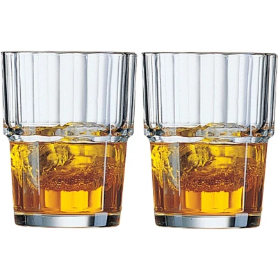 Afbeelding van Arcoroc Whisky tumbler glazen 6x Norvege serie transparant 160 ml