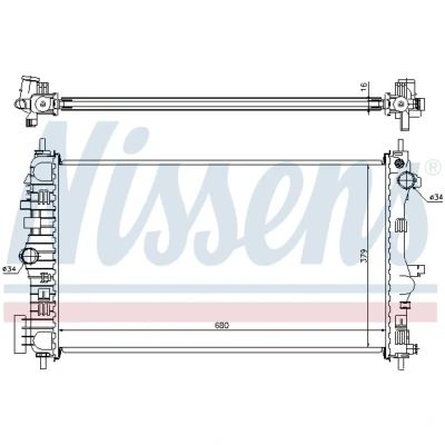 Afbeelding van Nissens Radiateur 630712