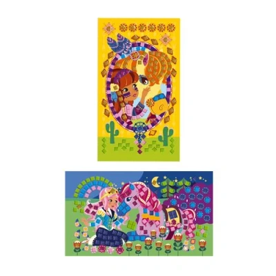 Image de Kit créatif Janod Mosaïques en mousse Poneys et Licornes