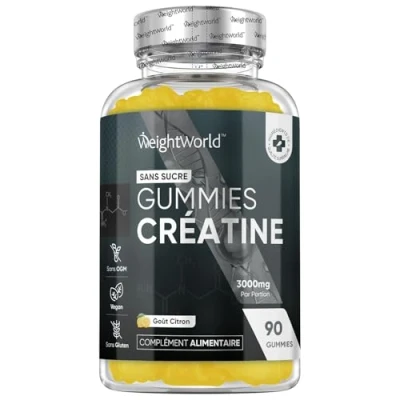 Afbeelding van WeightWorld creatine Monohydraat gummies 3000mg per portie Suikervrij en met natuurlijke limoensmaak Alternatief voor tabletten, capsules of poeders