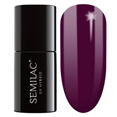 Afbeelding van Semilac Gelnagellak, semi permanent, UV, 083, bordeauxrood, 7 ml