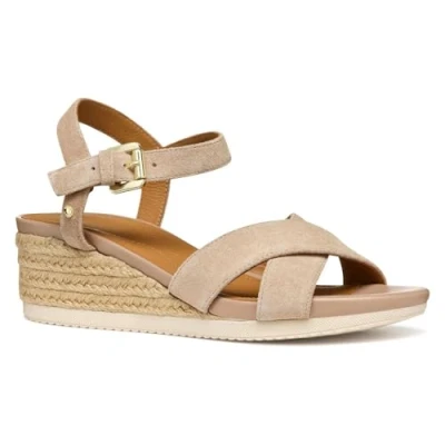 Afbeelding van GEOX ISCHIA CORDA DAMES Sandalen ROZEGETINT BEIGE Maat 36