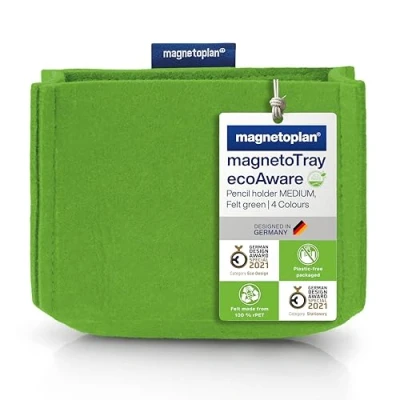 Afbeelding van Magnetoplan magnetoTray MEDIUM 1227705 Penhouder magnetisch (b x h d) 130 100 60 mm Groen