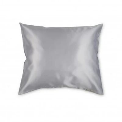 Afbeelding van Satin Beauty Pillow Silver Satijnen kussensloop voor glanzend haar en stralende huid, 60 x 70 cm, zilverkleurig