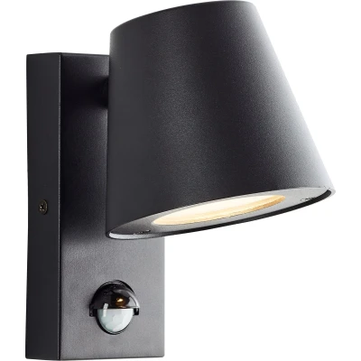 Afbeelding van Brilliant Bari Buitenlamp met sensor IP44 GU10 1x max40W Zwart