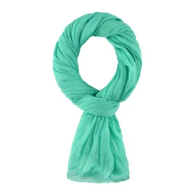Afbeelding van Allée du foulard Tagelmust, sjaal, 100% katoen, afmetingen 200 x 110 cm, uniseks meer dan 50 effen kleuren