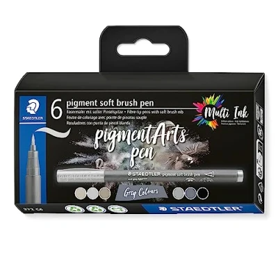 Afbeelding van pigment Artsoft brush kartonnen etui 6 st