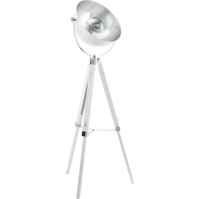 Afbeelding van EGLO Covaleda Vloerlamp E27 164 cm Driepoot Wit/Zilver