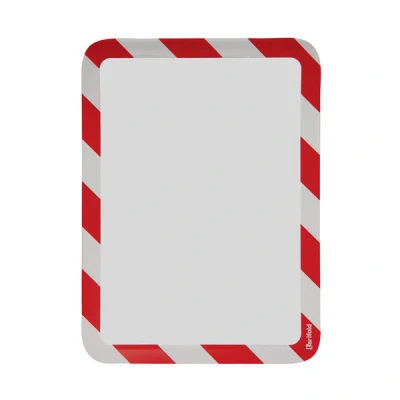 Image de tarifold Pochettes cadre MAGNETO SAFETY, A4, rouge/blanc