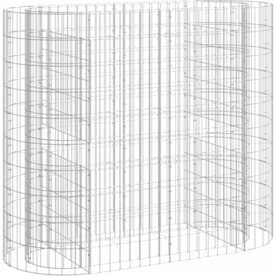 Afbeelding van Gabion plantenbak verhoogd 120x50x100 cm gegalvaniseerd ijzer
