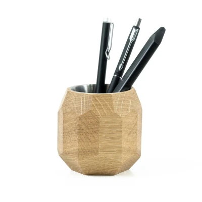 Afbeelding van Oakywood Geometrische Pennenhouder Oak Wood