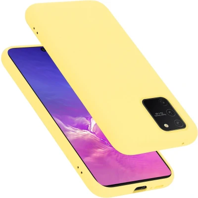 Afbeelding van Cadorabo Hoesje geschikt voor Samsung Galaxy A91 / S10 LITE M80s in LIQUID GEEL Beschermhoes gemaakt van flexibel TPU silicone Case Cover