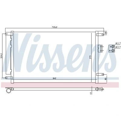 Afbeelding van Nissens Airco condensor 940424