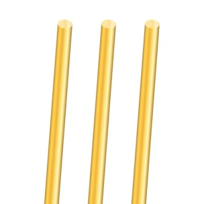 Afbeelding van iMeistek 3 stuks 6 mm lange massieve messing ronde staven voor toren bar knutselen