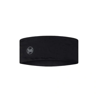 Afbeelding van BUFF® LW Merino Wool Headband SOLID BLACK Hoofdband