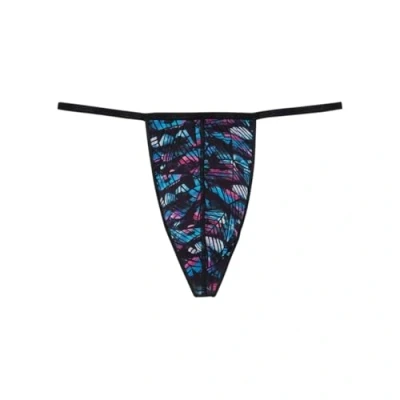 Afbeelding van HOM String Blackrock Thong Slips voor heren, zwart.
