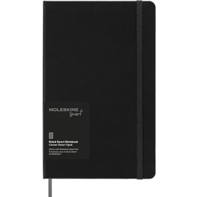 Image de Carnet Smart grand format Moleskine Ligné Noir