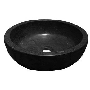 Afbeelding van Wiesbaden Raw waskom rond 40x12 cm hardsteen gezoet