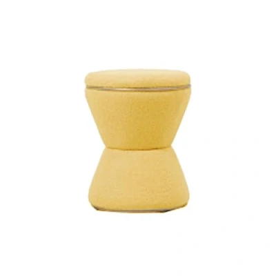 Afbeelding van Leitmotiv Poef Gustar Geel 38.5x38.5x43cm Scandinavisch