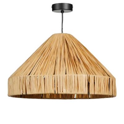 Afbeelding van Elisa Hanglamp H24 x Ø40 cm Raffia Lichtbruin