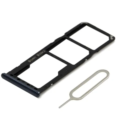 Afbeelding van MMOBIEL Sim Tray Kaart Houder Nano Slot voor Samsung Galaxy A50 A505 A30 A305 A20 A205 2019 (ZWART)