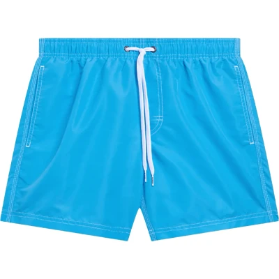 Afbeelding van Sundek heren Zwemshorts met steekzakken en logo in de kleur Aquablauw, maat: S