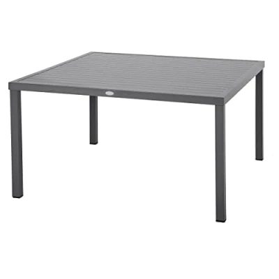 Afbeelding van HESPERIDE HES 149153 Tuintafel, vierkant, Piazza, 8 zits, grafiet, aluminium, groot