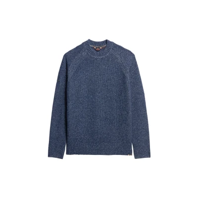 Afbeelding van Superdry Chunky Raglan Trui, Heren, Maat: XL, Nautical navy