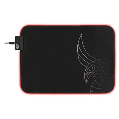Afbeelding van L33T Gaming 160405 Karlvagn RGB mousepad, Medium size, Fast surface. 355 x 255 3 mm, Black