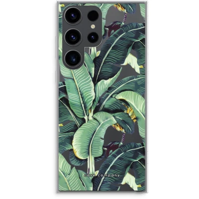 Afbeelding van hoesje geschikt voor Samsung Galaxy S23 Ultra Bananenbladeren Soft Cover Telefoonhoesje Bescherming aan alle Kanten en Schermrand