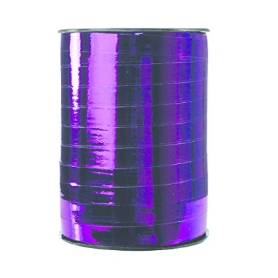 Afbeelding van Clairefontaine 602011C Metalen lint, 1 rol, 250 x 7 mm, paars, decoratief cadeaulint, doe het zelf, geschenkverpakking