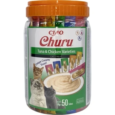 Afbeelding van Ciao Churu Kat Tonijn &amp; Kip 50 stuks 700 gr