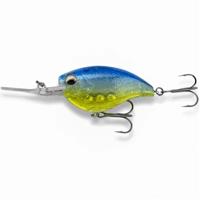 Afbeelding van LMAB KØFI Power Vibe 55 Deep Runner Crankbait 5.5cm (14g) Purple Rave Transparent Plug
