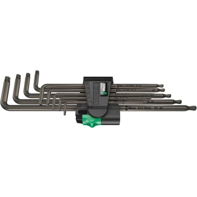 Afbeelding van Wera 967/9 TX XL 1 stiftsleutelset torx 9 delige