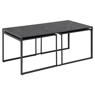 Afbeelding van Salontafel Sophie set MDF Zwart 120cm Giga Living