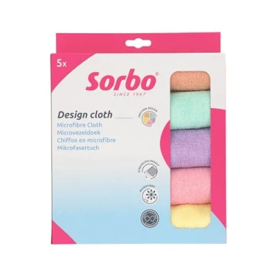 Afbeelding van Sorbo Microvezeldoek Unicorn 40x40cm 5 stuks