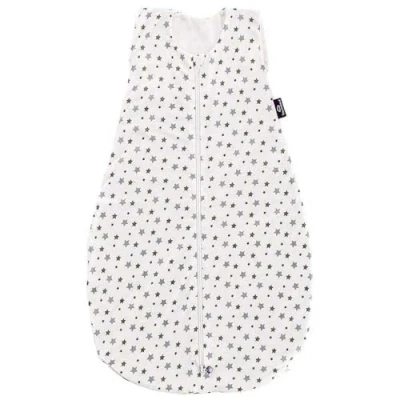 Afbeelding van Träumeland Liebemich Tencel Zomerslaapzak, grijs, sterren, wit, 70 cm, kleurrijk