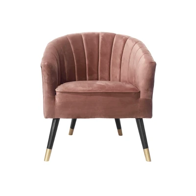 Afbeelding van Stoel Royal fluweel mauve roze